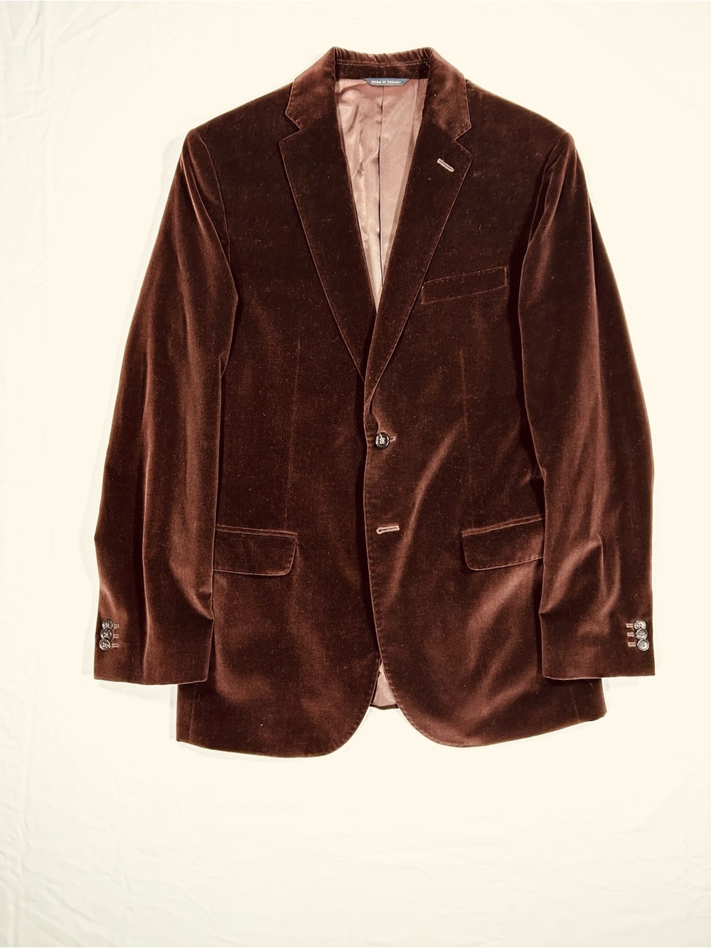 NWOT Banana Republic Men’s Velvet Brown Blazer Jacket